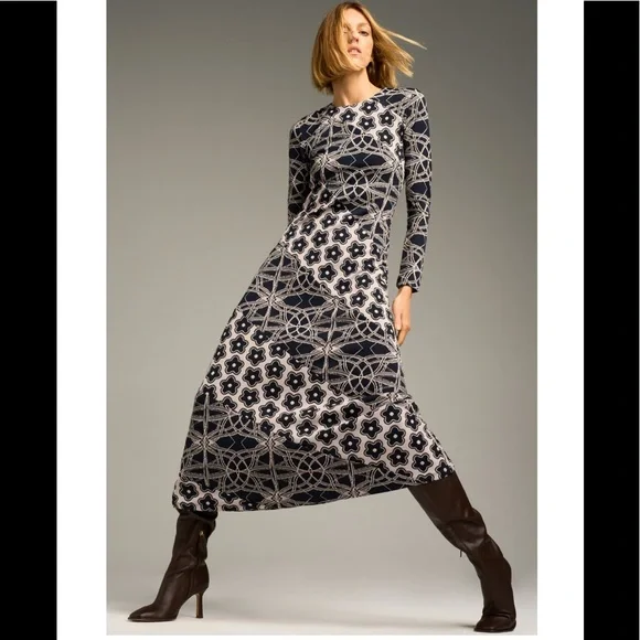 Zara | Dresses | Zara Nwt Long Jacquard Dress | Poshmark